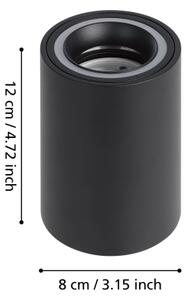 Eglo 901168 - LED RGBW Faretto dimmerabile CAROSSO-Z LED/4,9W/230V nero