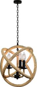 LED Lampadario a sospensione con catena ROPE GLOBO 3xE14/4,3W/230V