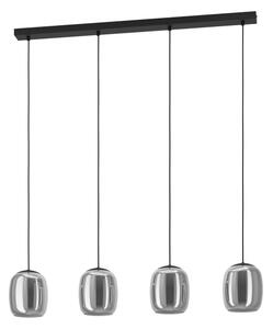 Eglo 901193 - Lampadario a sospensione con filo CIAMPINO 4xE27/28W/230V grigio