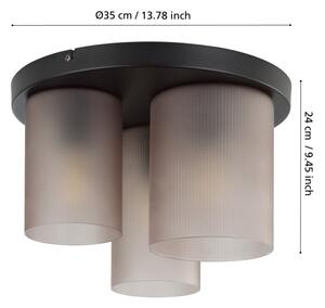 Eglo 901161 - Plafoniera COLOMERA 3xE27/40W/230V grigio
