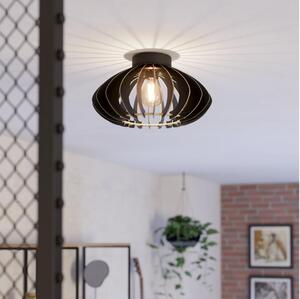 Eglo 900999 - Plafoniera COSSANO 1xE27/40W/230V diametro 38 cm nero