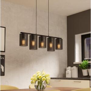 Eglo 901163 - Lampadario a sospensione con filo COLOMERA 5xE27/40W/230V grigio