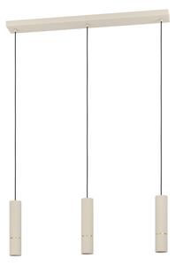 Eglo 901152 - Lampadario LED a sospensione con filo CAMINIA 3xGU10/5W/230V 3000K beige