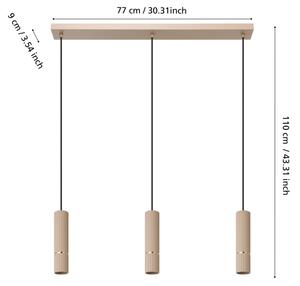 Eglo 901152 - Lampadario LED a sospensione con filo CAMINIA 3xGU10/5W/230V 3000K beige