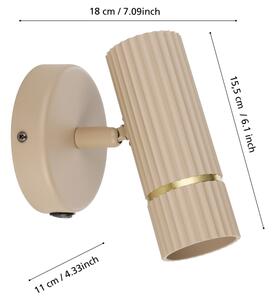 Eglo 901153 - Applique a LED CAMINIA 1xGU10/5W/230V 3000K beige