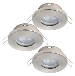 Eglo 901761 - SET 3xLED Lampada da bagno FAVAZZINA 1xGU10/4W/230V IP44 cromo