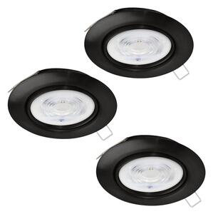 Eglo 901755 - SET 3x Lampada LED da incasso FAVAZZINA 1xGU10/4W/230V nero