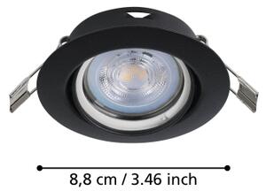 Eglo 901755 - SET 3x Lampada LED da incasso FAVAZZINA 1xGU10/4W/230V nero