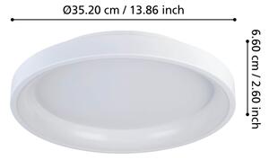 Eglo 901248 - Plafoniera LED dimmerabile LORETELLO LED/12W/230V bianco + +TC