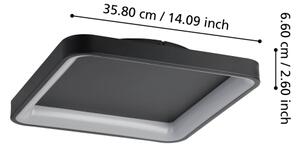 Eglo 901252 - Plafoniera LED dimmerabile LORETELLO LED/12W/230V nero + +TC