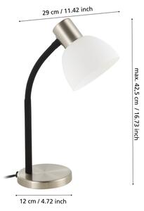 Eglo 901061 - Lampada da tavolo MACERE 1xE14/25W/230V nero/cromo opaco