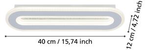 Eglo 901235 - Applique a LED MACCHIONI LED/12W/230V 4000K bianco