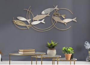Pannello decorativo con design pesci 142,9x5x61,6 cm Fishy Move