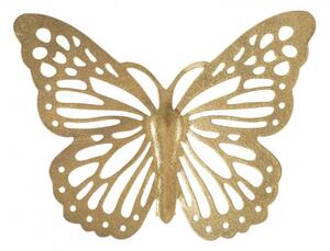 Set 4 farfalle da muro di diverse dimensioni Butterflies oro