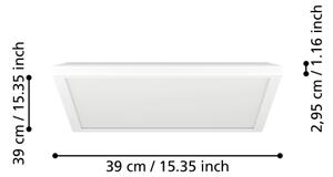 Eglo 901451-Plafoniera LED da bagno ROVITO 17,6W/230V 39x39 cm IP44 bianco