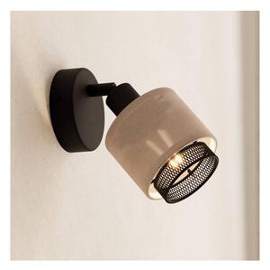 Eglo 43656 - Faretto da parete ROSLEY 1xE14/40W/230V nero/beige