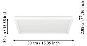 Eglo 901475 - LED RGBW Lampada dimmerabile da esterno ROVITO-Z 17,6W/230V 39x39cm IP44 bianco