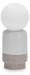 Lumetto Moderno Cream Ceramica Bianco 1 Luce G9 15W 3000K Ip20