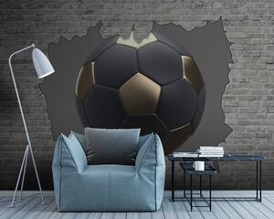 Carta da parati Il pallone da calcio si schianta contro il muro, Carta da parati per Bambini, Carta da parati popolare, u94058 - Tapeko.it