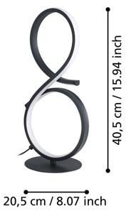 Eglo 901269 - Lampada da tavolo LED SERPINS LED/11,4W/230V 3000K nero