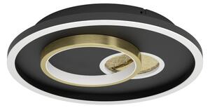 Eglo 901244 - Plafoniera LED TIRIOLO LED/14W/230V+LED/8,5W nero/oro