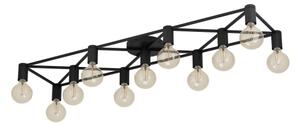Eglo 43722 - Plafoniera SPEKE 11xE27/40W/230V nero