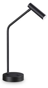 Lampada Da Tavolo Contemporanea Easy Metallo Nero Led Integrato 3,5W 3000K Ip20