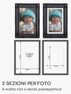 Casa Chic Regent - Cornice rettangolare, 17 x 12 cm, foto, passepartout, vetro, rococo