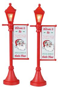 North Pole Lamppost, Set Of 2