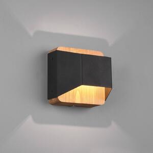 Trio Lighting Applique a LED Arino, nero, larghezza 12,2 cm