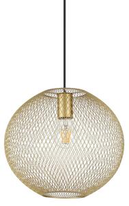 Lampadario A Sospensione Moderno Net Metallo Oro 1 Luce E27 42W Ip20