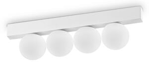 Plafoniera Contemporanea Ping Pong Metallo Bianco Led Integrato 12W 3000K Ip20