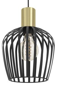 Eglo 901037 - Lampadario a sospensione con filo EMPOLI 3xE27/40W/230V nero/oro