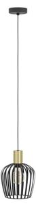 Eglo 901036 - Lampadario a sospensione con filo EMPOLI 1xE27/40W/230V nero/oro
