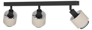 Eglo 43658 - Applique ROSLEY 3xE14/40W/230V nero/beige
