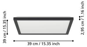 Eglo 901443 -Plafoniera LED da esterno ROVITO 17,6W/230V 39x39 cm IP44 nero