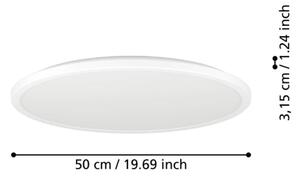 Eglo 901448 - Plafoniera LED da esterno ROVITO 16,8W/230V diametro 50cm IP44 bianco