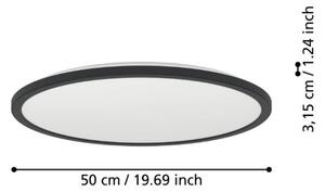 Eglo 901455 - Lampada LED dimmerabile da esterno ROVITO-R 16,8W/230V diametro 50cm IP44 nero + +TC