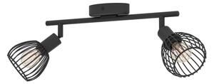 Eglo 901039 - Faretto SONNINO 2xE14/40W/230V nero