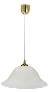 Lampadario a sospensione con filo VERA 1xE27/60W/230V oro/bianco