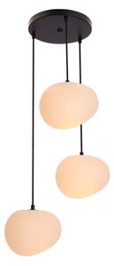 Lampadario a sospensione con filo STONES 3xE27/40W/230V