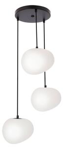 Lampadario a sospensione con filo STONES 3xE27/40W/230V