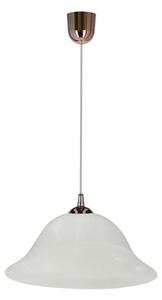 Lampadario a sospensione con filo VERA 1xE27/60W/230V rame/bianco