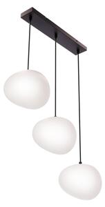 Lampadario a sospensione con filo STONES 3xE27/40W/230V