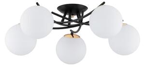 Lampadario a plafone SAVI 5xE14/10W/230V nero/oro