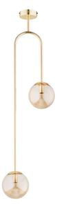 Lampadario a sospensione con supporto rigido VECTOR 2xE14/10W/230V oro