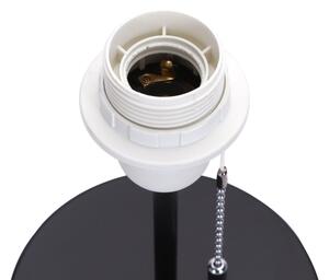 Aigostar - Lampada da tavolo con porta USB 1xE27/40W/230V nero