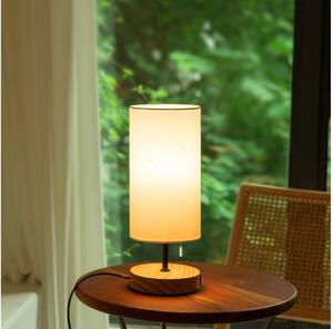 Aigostar - Lampada da tavolo con porta USB 1xE27/40W/230V nera/crema