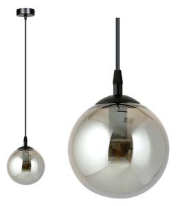 Lampadario a sospensione con filo COSMO 1xE14/10W/230V diametro 14 cm nero/grigio