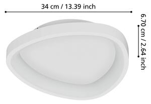 Eglo 901583 - Plafoniera LED dimmerabile LORETELLO LED/12W/230V bianco + +TC